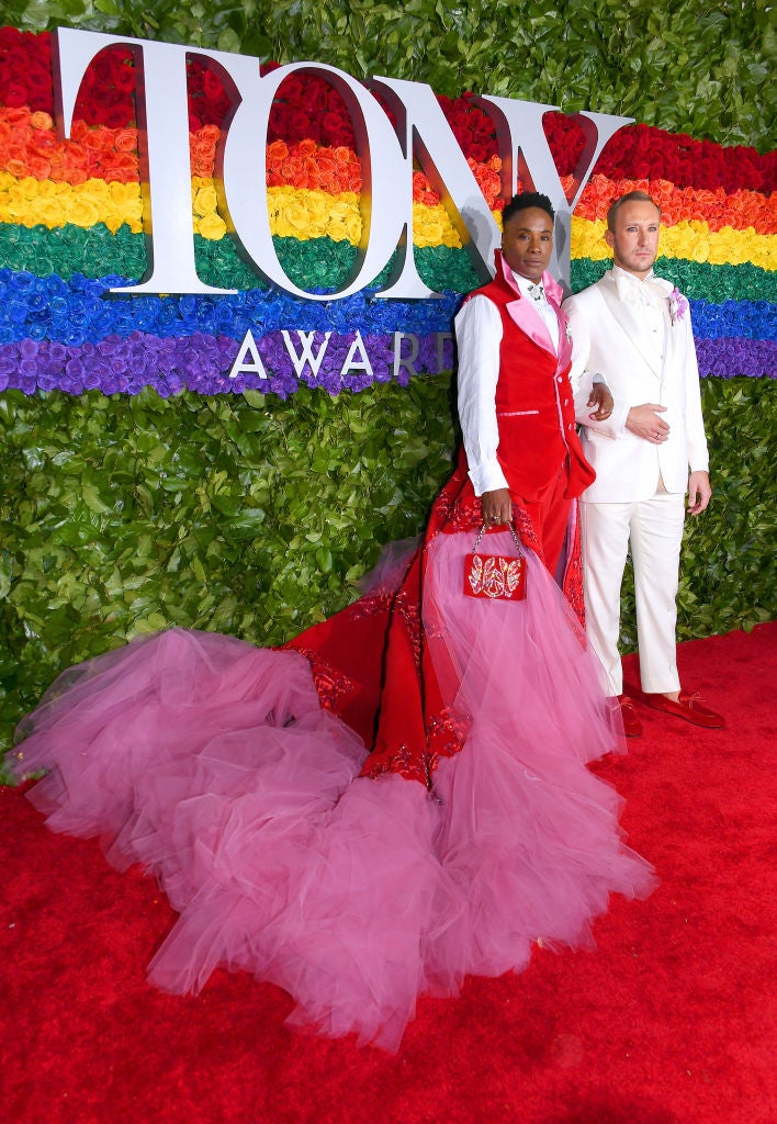 Billy Porter and Adam Smith at the 2019 Tony Awards.