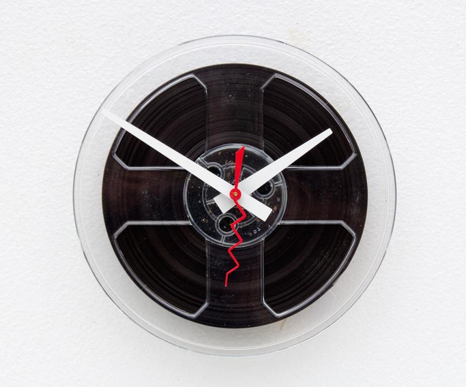 tape reel wall clock