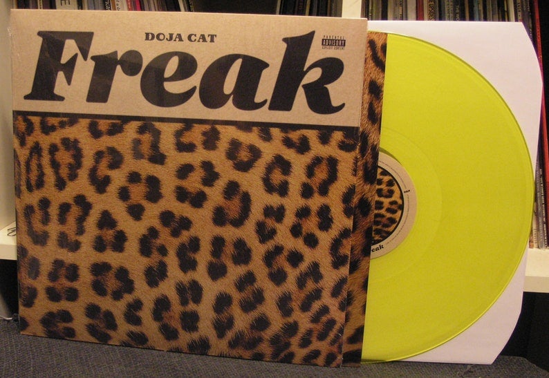 doja cat freak leopard and yellow album