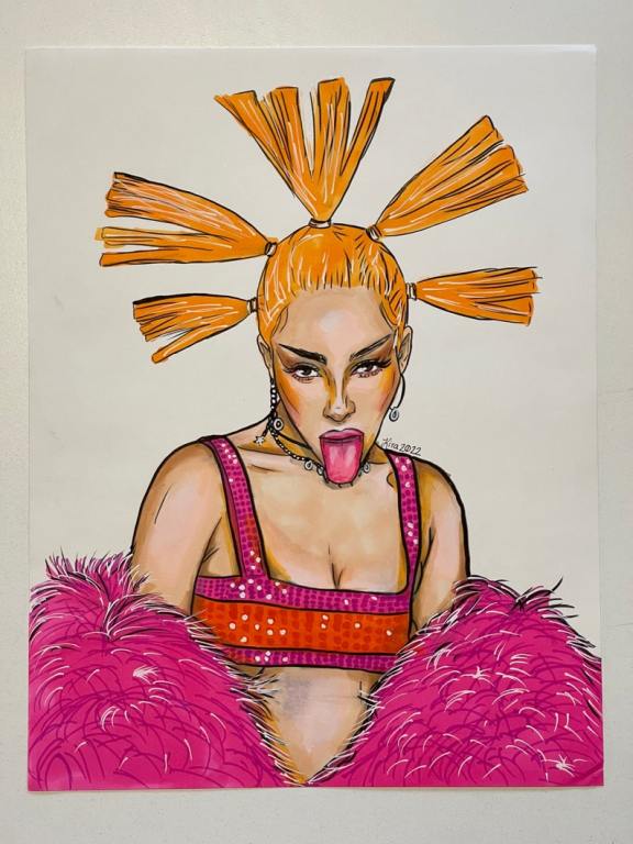 doja cat cythnia doll artwork