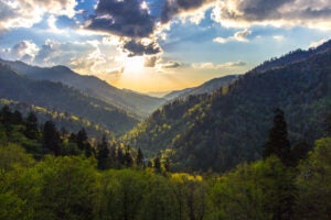 Great Smoky Mountains Sunset At Morton Overlook