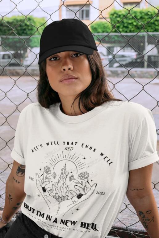 all too well white lyrics shirts