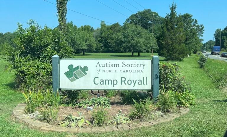 Camp Royall sign in North Carolina