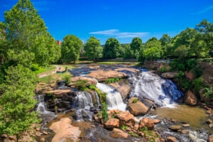 Falls Park on the Reedy in Greenville, South Carolina