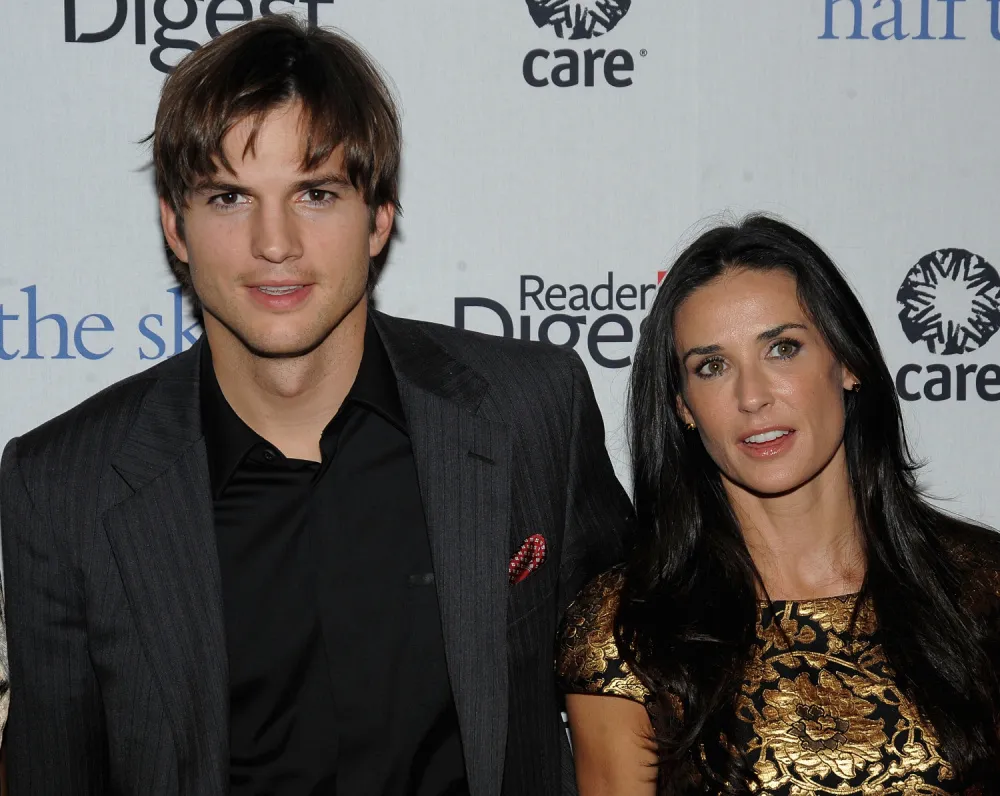 Ashton Kutcher and Demi Moore attend the ''Half The Sky'' book party sponsored by Reader's Digest and C.A.R.E. at Moura Starr New York on September 23, 2009 in New York City.