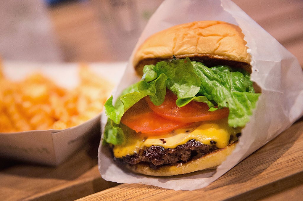 a burger and fries as we anxiously await Harriet's Hamburgers Ballantyne opens