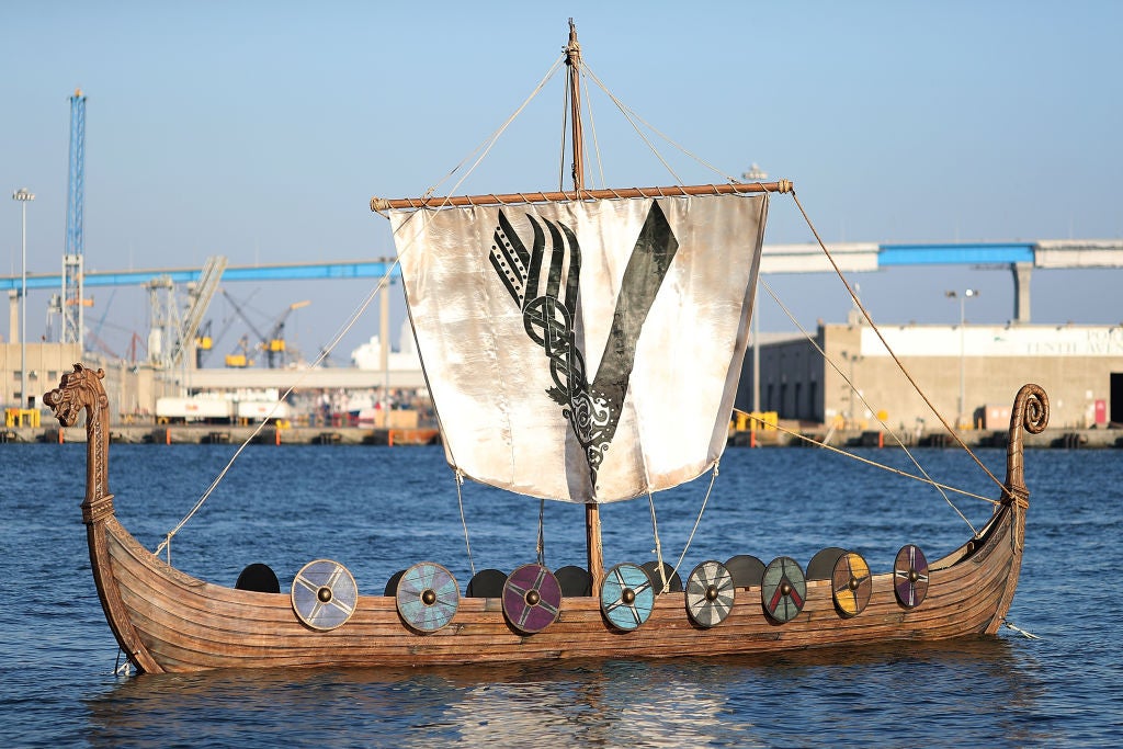 Viking ship replica out at sea. What Happened To The Viking Ship Replica That Sunk Off The Coast Of Norway?