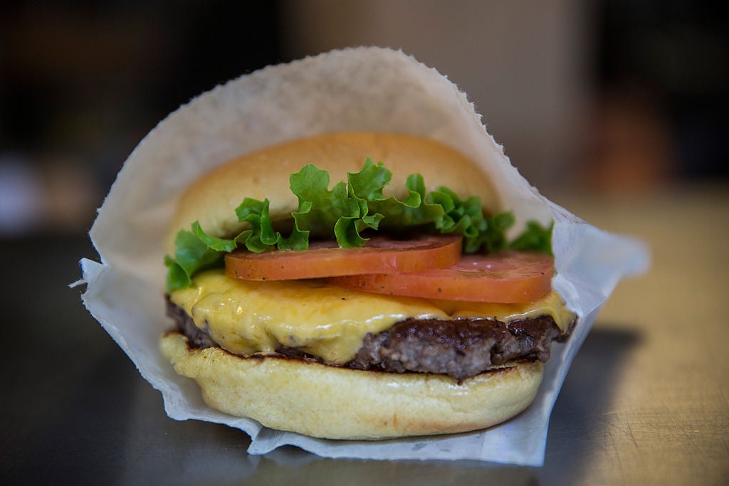 A cheeseburger from Shake Shack