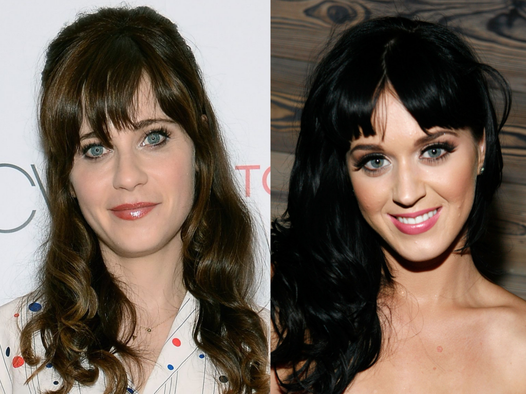 Zooey Deschanel and Katy Perry