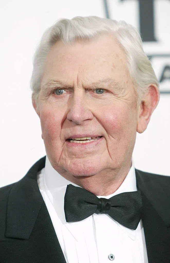 HOLLYWOOD, CA - MARCH 7: Actor Andy Griffith poses backstage at the 2nd Annual TV Land Awards held on March 7, 2004 at The Hollywood Palladium, in Hollywood, California. 