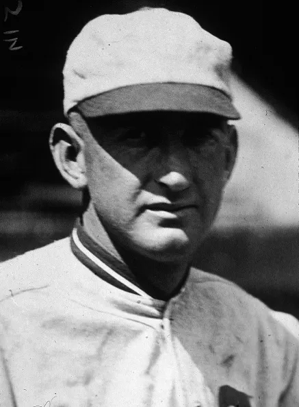 Headshot of American baseball player 'Shoeless' Joe Jackson (1889 - 1951) in his Chicago White Sox uniform, 1919. 