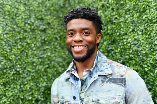 SANTA MONICA, CA - JUNE 16: Actor Chadwick Boseman attends the 2018 MTV Movie And TV Awards at Barker Hangar on June 16, 2018 in Santa Monica, California. 